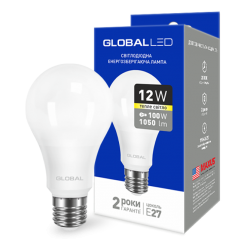 LED лампа GLOBAL A60 12W теплый свет E27 (1-GBL-165)